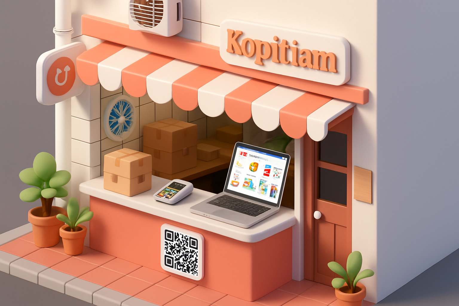 Singapore SME owner reviewing payment provider options